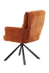 H&O Direct Orange Chic Office Chair Accent Chair - thumbnail 2
