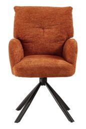 H&O Direct Orange Chic Office Chair Accent Chair - thumbnail 3