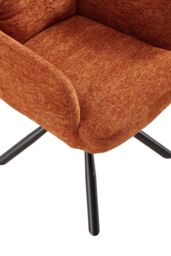 H&O Direct Orange Chic Office Chair Accent Chair - thumbnail 4