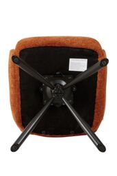 H&O Direct Orange Chic Office Chair Accent Chair - thumbnail 5