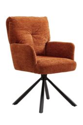 H&O Direct Orange Chic Office Chair Accent Chair - thumbnail 1
