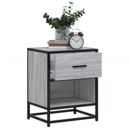 Berkfield Home Bedside Cabinets 2 pcs Grey Sonoma 40x31x50 cm Engineered Wood - Size: 40 x 31 x 50 cm - thumbnail 4