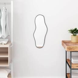 Berkfield Home Wall Mirror Black 60x25 cm - thumbnail 2