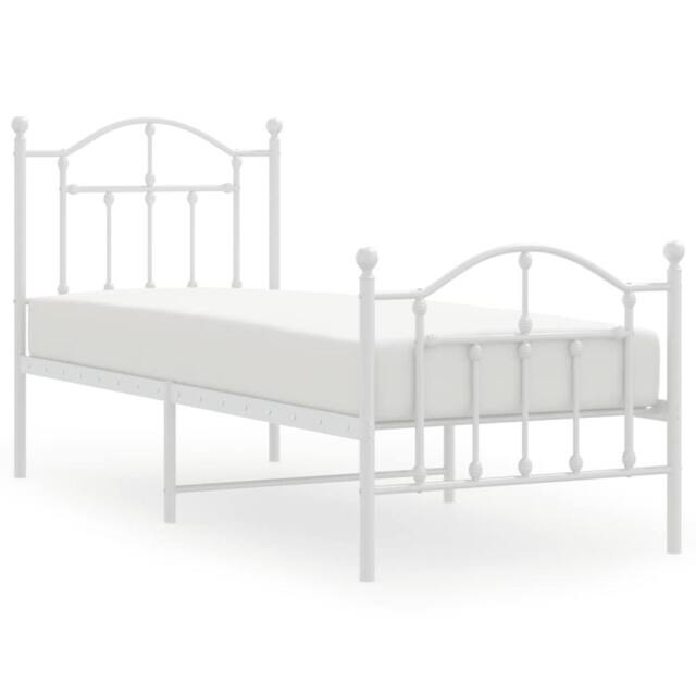 Berkfield Home High Sleeper Bed Frame Wax Brown 90x190 cm Single Solid Wood Pine in White - Size: Small Single - image 1