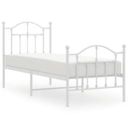 Berkfield Home High Sleeper Bed Frame Wax Brown 90x190 cm Single Solid Wood Pine in White - Size: Small Single