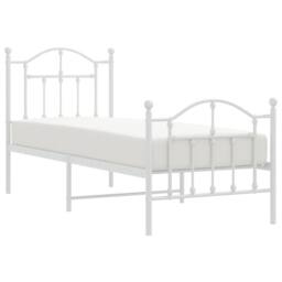 Berkfield Home High Sleeper Bed Frame Wax Brown 90x190 cm Single Solid Wood Pine in White - Size: Small Single - thumbnail 4