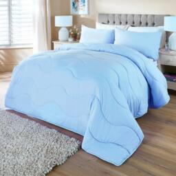 Casa Bonita Duvet with Integrated Soft Cover, Machine Washable, Non-Allergenic in Blue - Size: Double - thumbnail 1
