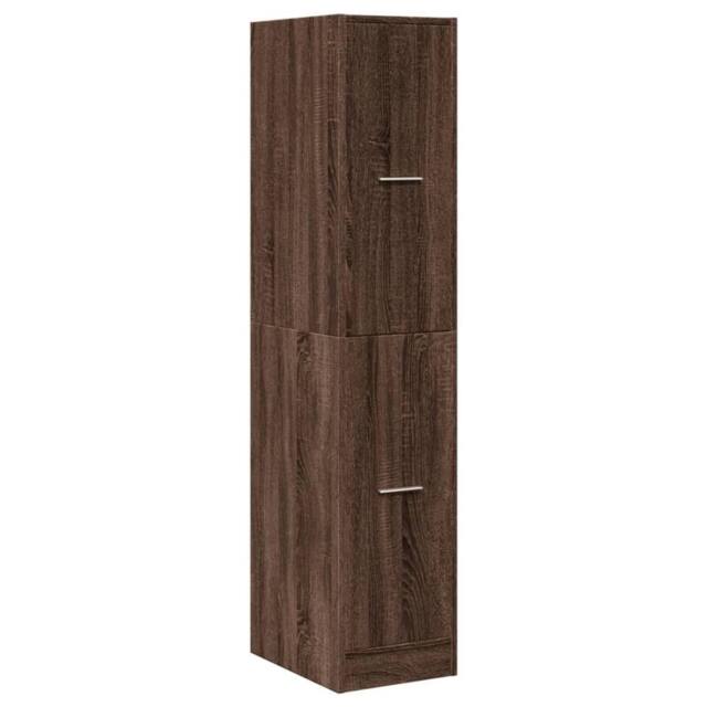 Berkfield Home Elegant Apothecary Cabinet Brown Oak 30x41x144.5 cm Engineered Wood - image 1