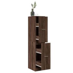Berkfield Home Elegant Apothecary Cabinet Brown Oak 30x41x144.5 cm Engineered Wood - thumbnail 2