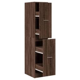Berkfield Home Elegant Apothecary Cabinet Brown Oak 30x41x144.5 cm Engineered Wood - thumbnail 3
