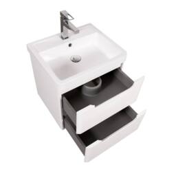 Bathroom Kingdom Monza Gloss White Basin Vanity 500mm - thumbnail 2