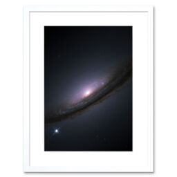 Artery8 Wall Art Print Hubble Space Astronomy Supernova 1994D In Lenticular Galaxy NGC 4526 Star Explosions & Supermassive Black Hole In Disc Center - thumbnail 1