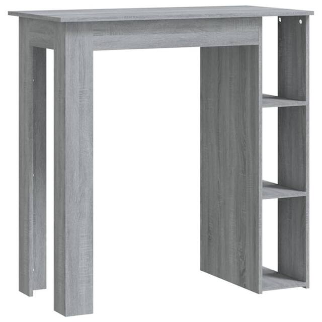 Berkfield Home Bar Table with Shelf Grey Sonoma 102x50x103.5 cm Engineered Wood - image 1