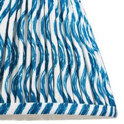 Netlighting Carnaby Blue Wall Light Blue Fabric Ripple Shade 20cm B22 - thumbnail 6