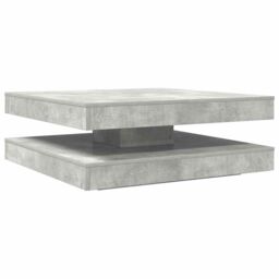 Berkfield Home Coffee Table 360-Degree Rotatable Concrete Grey 90x90x34.5 cm - thumbnail 6