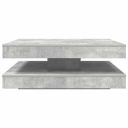Berkfield Home Coffee Table 360-Degree Rotatable Concrete Grey 90x90x34.5 cm - thumbnail 5