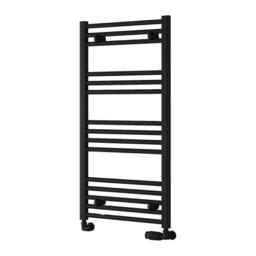 Bathroom Kingdom Capo Black Straight Heated Towel Rail 1000x500