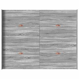Berkfield Home Storage Bed Frame Grey sonoma 135 x 190 cm Wood composite - thumbnail 8