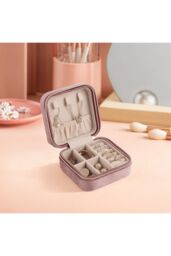 H&O Direct Portable Travel Jewellery Box in Pink - thumbnail 3