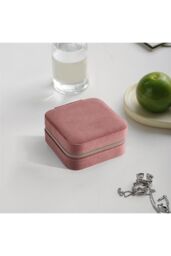 H&O Direct Portable Travel Jewellery Box in Pink - thumbnail 2