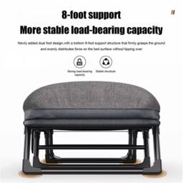Havendro Single Foldable Folding Bed Mattress Guest Bed Heavy Duty in Grey - thumbnail 4
