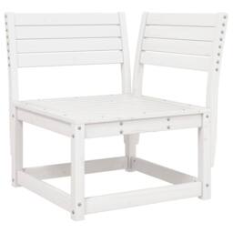 Berkfield Home Garden Sofa Corner with Cushions White 73x73x78 cm Solid Wood Pine - Size: 73 x 73 x 78 cm - thumbnail 4