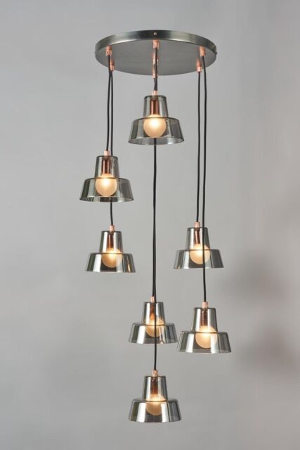BHS Lighting Demi Pewter Pendant Ceiling Light in Silver - image 1