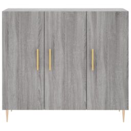 Berkfield Home Sideboard Grey Sonoma 90x34x80 cm Engineered Wood - Size: 90 x 34 x 80 cm - thumbnail 6