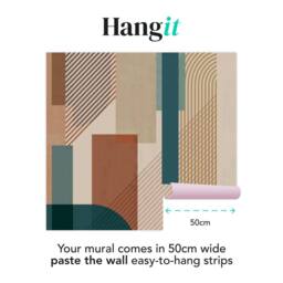 Superfresco Easy Graphic Teal Terracotta Print To Order 3m x 2.8m Mural in Blue - thumbnail 3