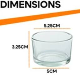 EONLION Set of 12 Modern Clear Glass Circle Tea Light & Pillar Candle Holders - thumbnail 2