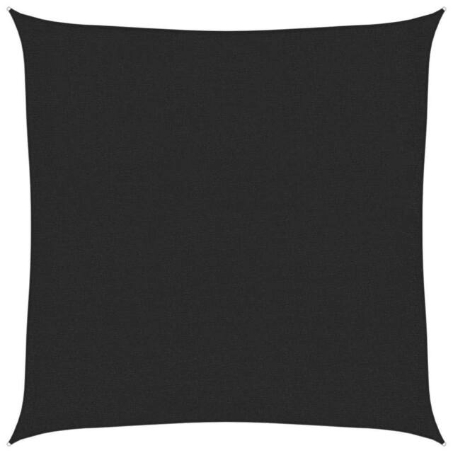 Berkfield Home Sunshade Sail 160 g/m ² Black 2x2 m HDPE - image 1