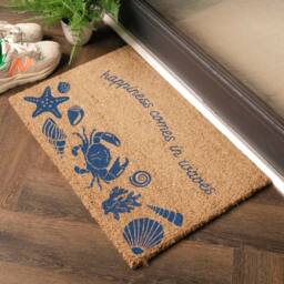 Artsy Mats Happiness Comes In Waves Doormat (60 x 40cm) in Brown - Size: 40 cm x 60 cm - thumbnail 2