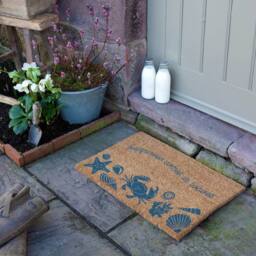 Artsy Mats Happiness Comes In Waves Doormat (60 x 40cm) in Brown - Size: 40 cm x 60 cm - thumbnail 3