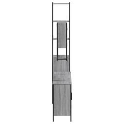 Berkfield Home 4 Piece Bathroom Furniture Set Grey Sonoma Engineered Wood - thumbnail 7