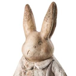 Wyld and Coco Set of 2 Multicolour Rabbit Garden Figurines - thumbnail 9