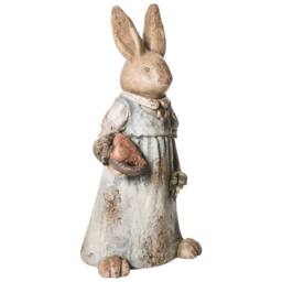 Wyld and Coco Set of 2 Multicolour Rabbit Garden Figurines - thumbnail 5