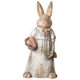 Wyld and Coco Set of 2 Multicolour Rabbit Garden Figurines - thumbnail 3