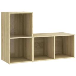 Berkfield Home TV Cabinets 2 pcs Sonoma Oak 72x35x36.5 cm Engineered Wood in Brown - thumbnail 1