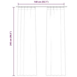Berkfield Home Elegant Blackout Curtains 2 pcs with Hooks Velvet Anthracite 140x in Dark Grey - thumbnail 7