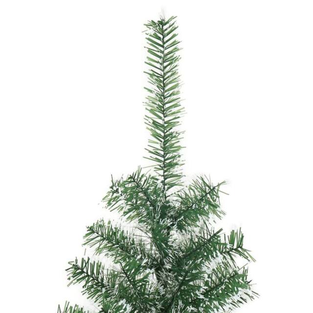 Berkfield Home Beautiful Artificial Christmas Tree with Flocked Snow Green 210 cm - image 1
