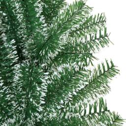 Berkfield Home Beautiful Artificial Christmas Tree with Flocked Snow Green 210 cm - thumbnail 4