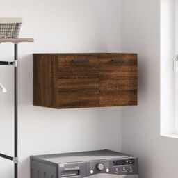 Berkfield Home Wall Cabinet Brown Oak 60x36.5x35 cm Engineered Wood - thumbnail 1