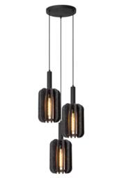 Netlighting Lucide RAFAL Pendant light 50 cm 3xE27 Grey - thumbnail 1
