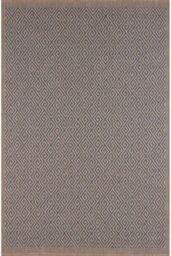 THE RUGS Jute-Looking Greek Key Outdoor Indoor Rug Blue Garden Nature 5100B - Size: 80 cm x 150 cm