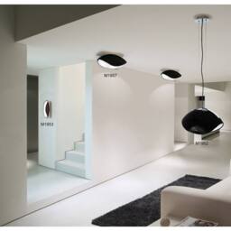 Netlighting Pasion Wall Lamp 2 Light E27 Gloss BlackPolished Chrome in Black - thumbnail 4