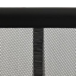 Berkfield Home Insect Door Screen with 10-Piece Mesh Curtain Black 240x240 cm - thumbnail 3
