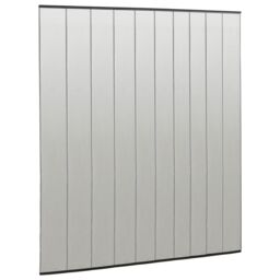 Berkfield Home Insect Door Screen with 10-Piece Mesh Curtain Black 240x240 cm - thumbnail 2