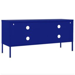 Berkfield Home TV Cabinet Navy Blue 105x35x50 cm Steel - Size: 105 x 35 x 50 cm - thumbnail 5