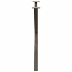 Berkfield Home Dining Table Legs X-Shaped 2 pcs Natural Steel 90x(72-73) cm Steel in Brown - thumbnail 6