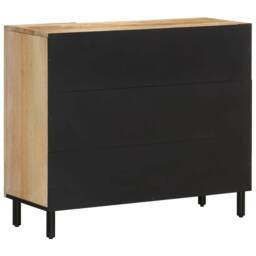 Berkfield Home Side Cabinet 90x33x75 cm Solid Wood Mango in Brown - Size: 90 x 33 x 75 cm - thumbnail 5